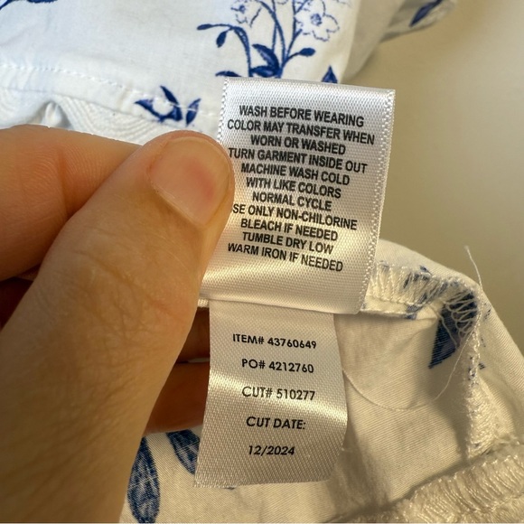 Belle Isle by Torrid Blue and White Floral Ruffle Babydoll Top Size 2X NWT - Picture 10 of 10